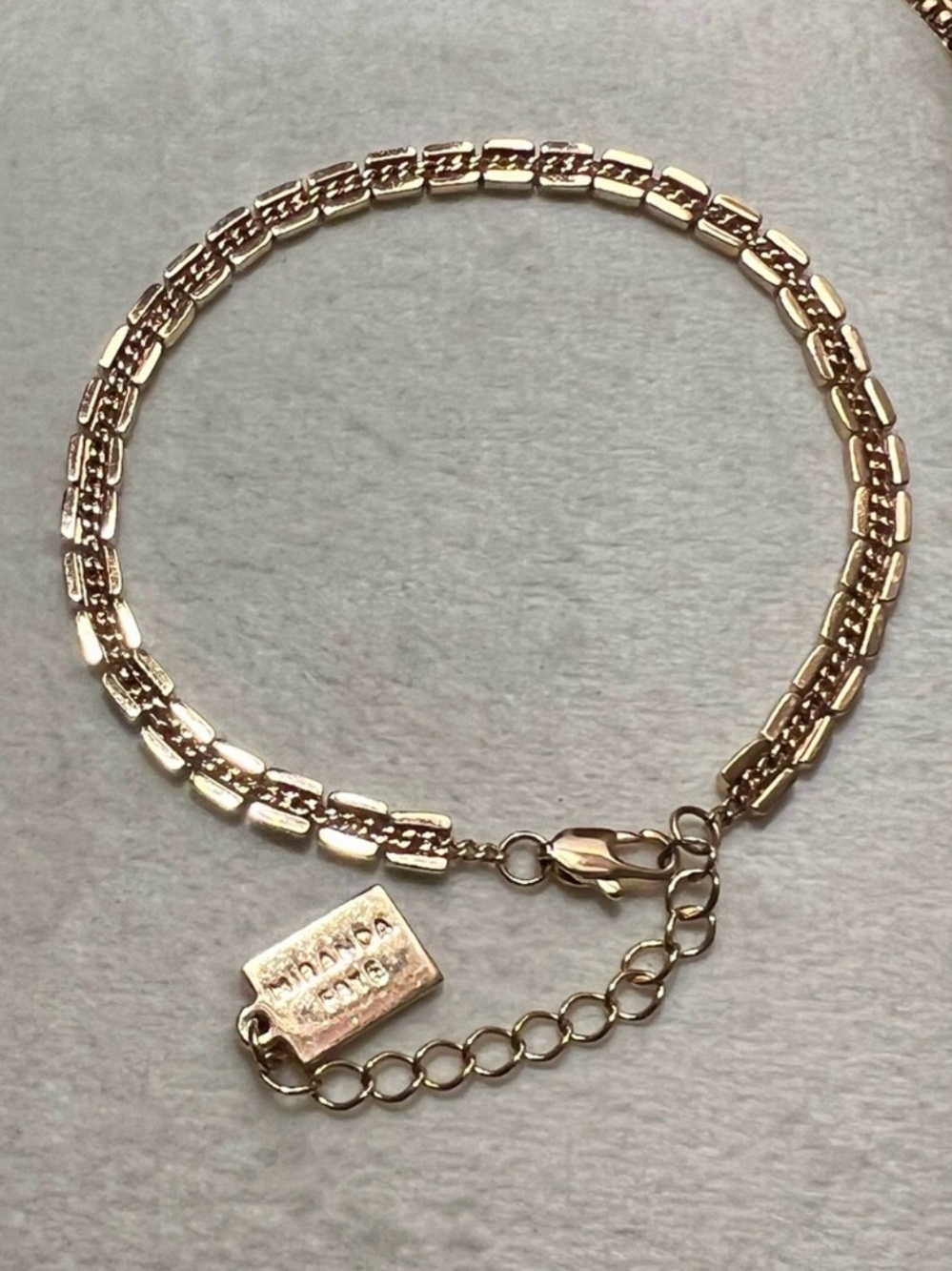Miranda Frye Gold-Tone Box-Link Women's Bracelet